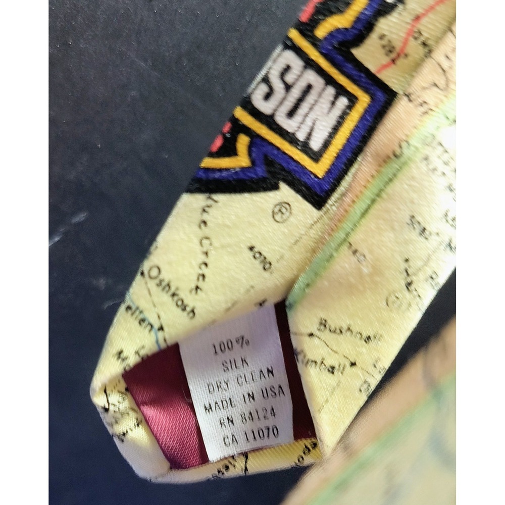 Harley-Davidson Road to Sturgis RM Style Ralph Marlin 100% Silk Tie 1993 Vintage - Picture 6 of 7